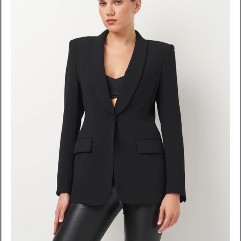 Zara Black Tailored Single-Button Blazer Jacket - Women
